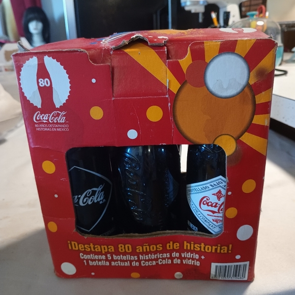 Rare Limited Edition Vintage Mexico Coke Coca Cola Glass Reproduce 6 pack Bottle - Picture 4 of 7
